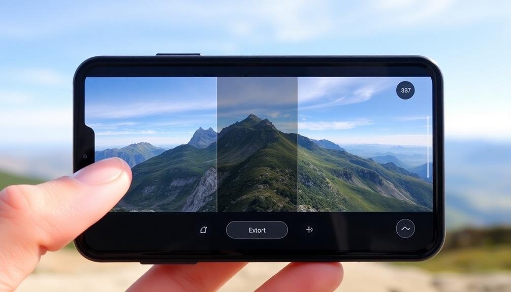 adjust and save panorama