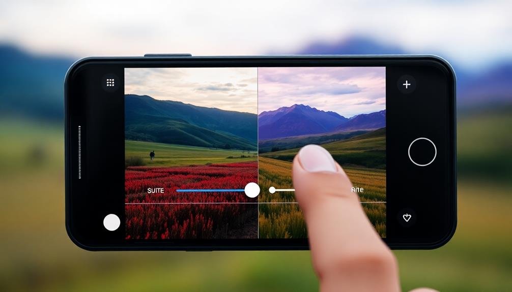 adjust color intensity settings