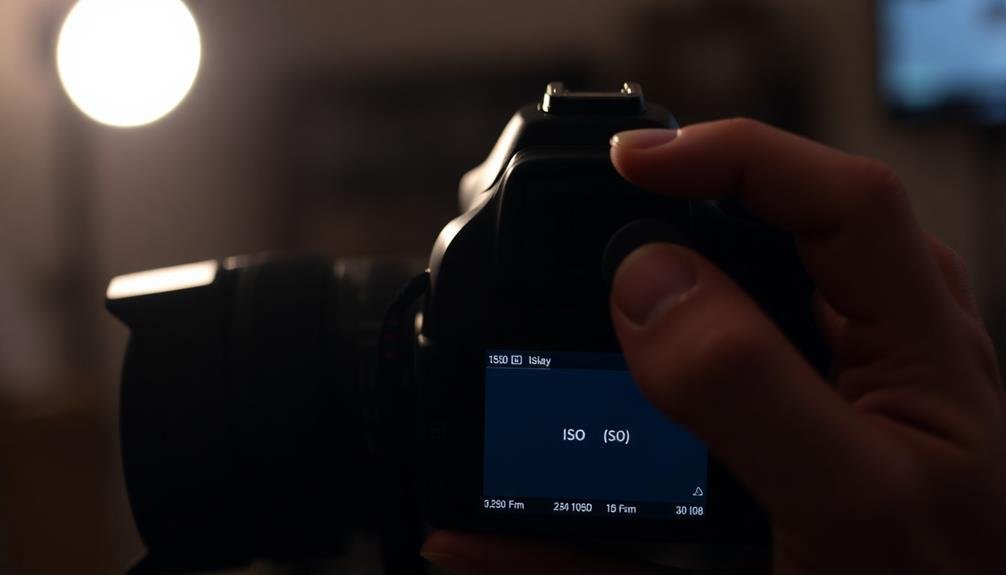 adjust iso for lighting