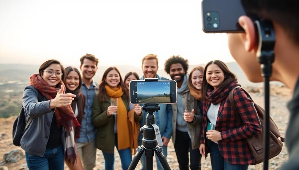 adjustable tripod selfie stick