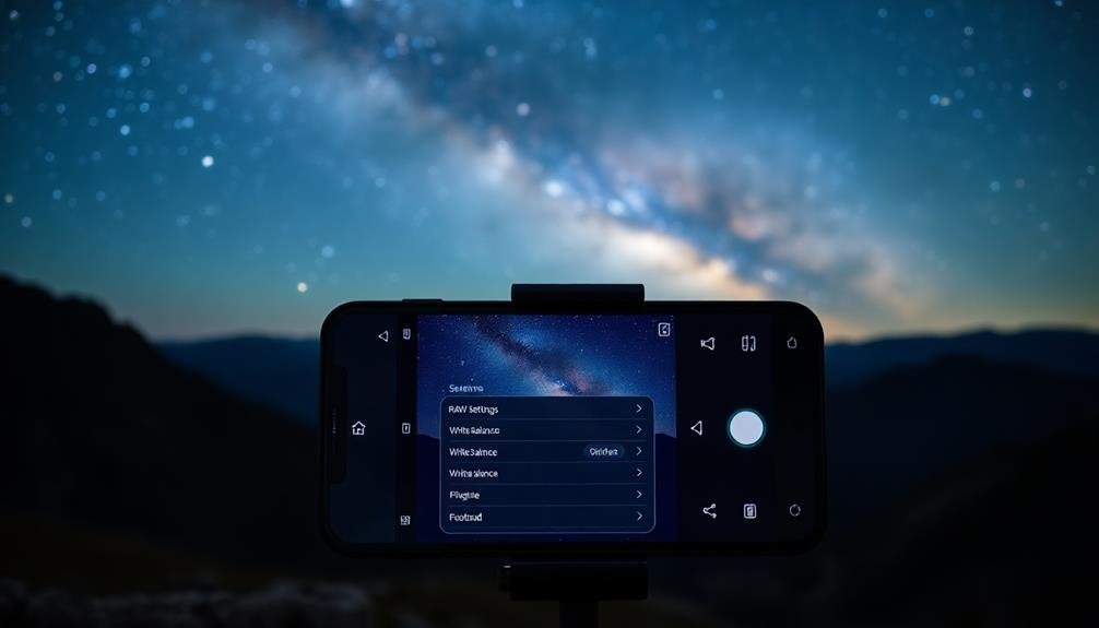 adjusting starry scene colors