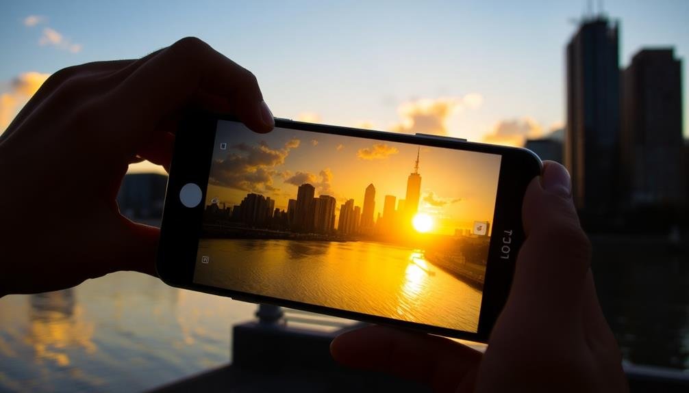 capturing perfect sunset light