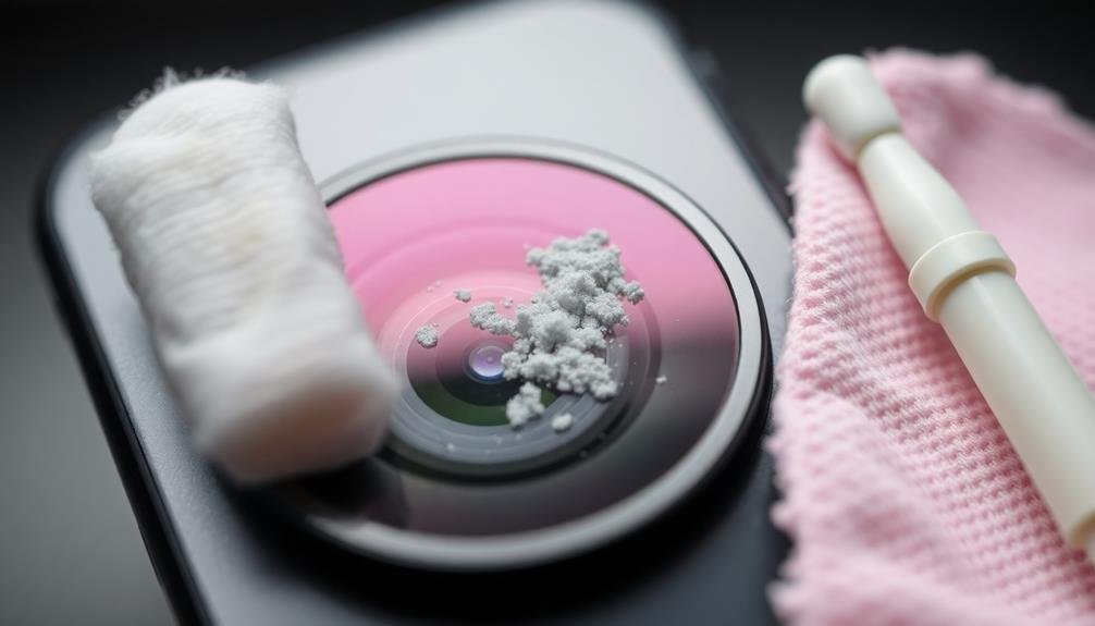 cleaning dust and debris