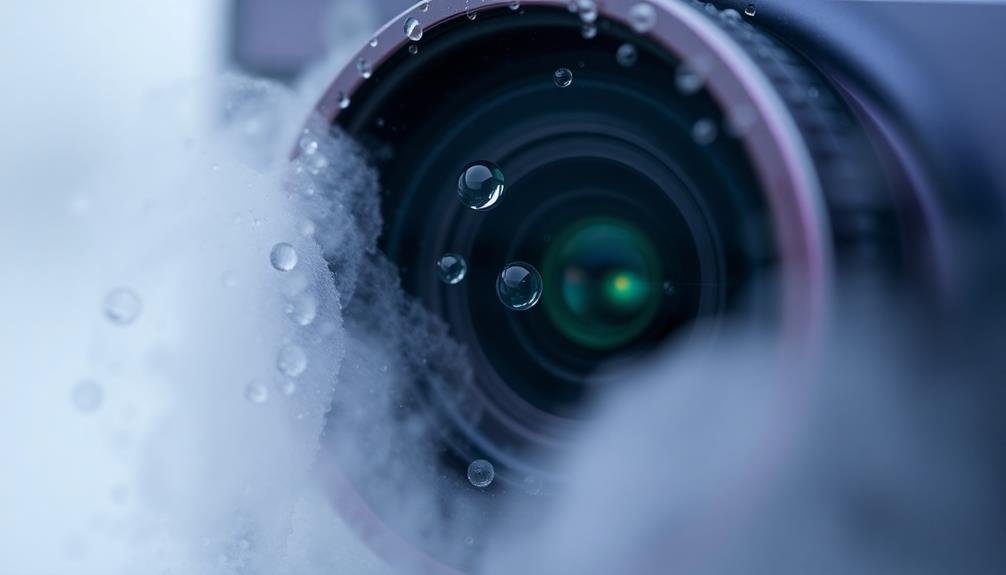 condensation in optical lenses
