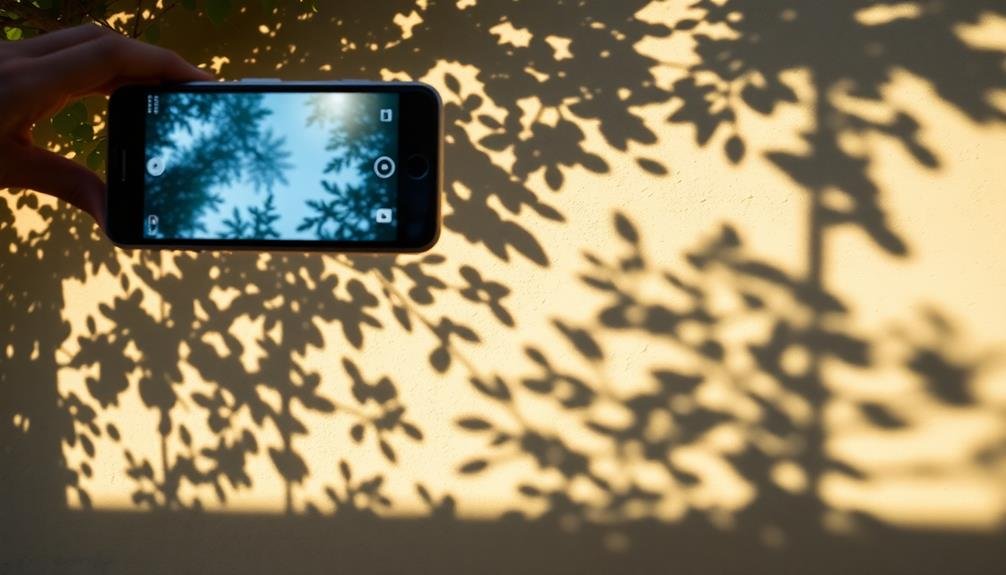 contrasting light and shadow