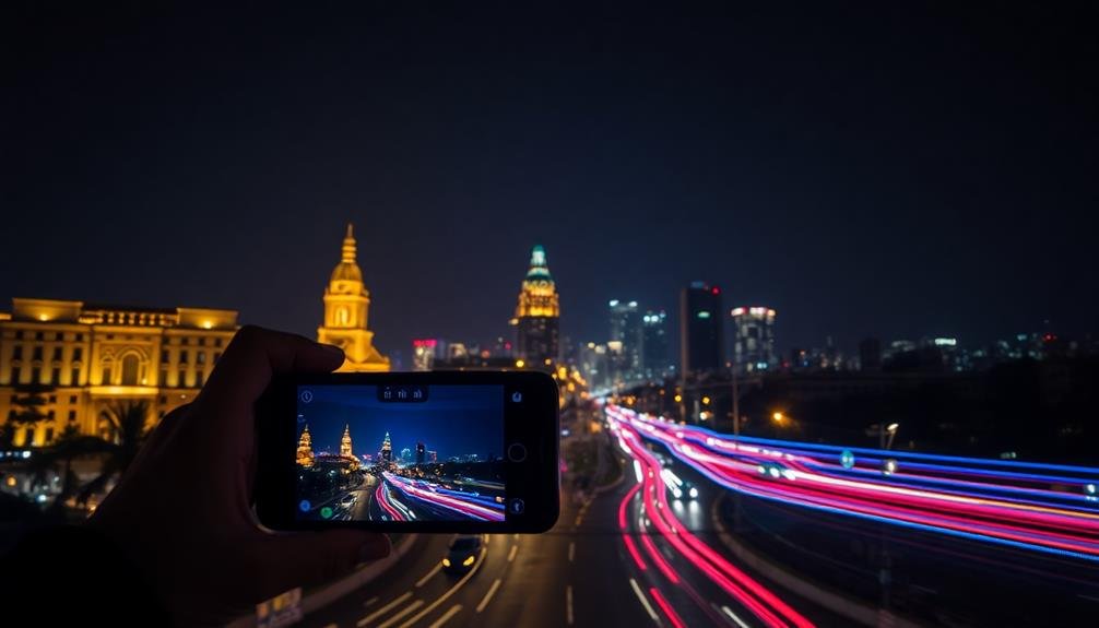 creative nighttime light art