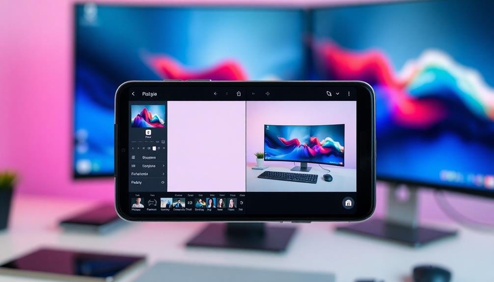 desktop versus mobile editing