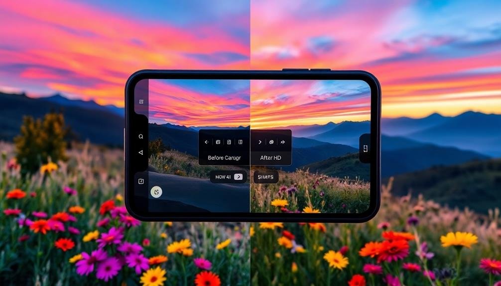 enhanced results with hdr