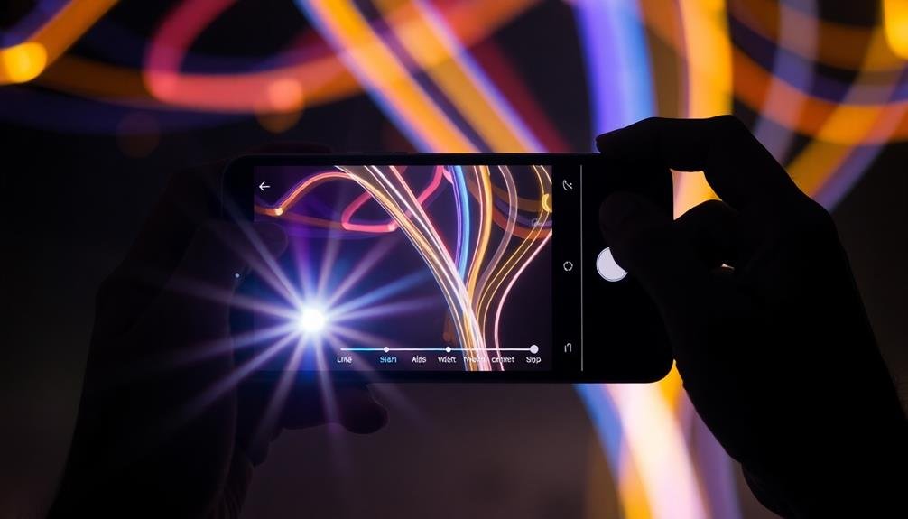 enhancing light painted images