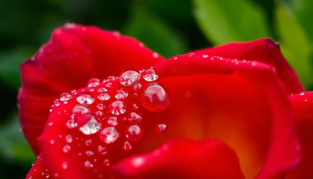 highlighting water droplet details