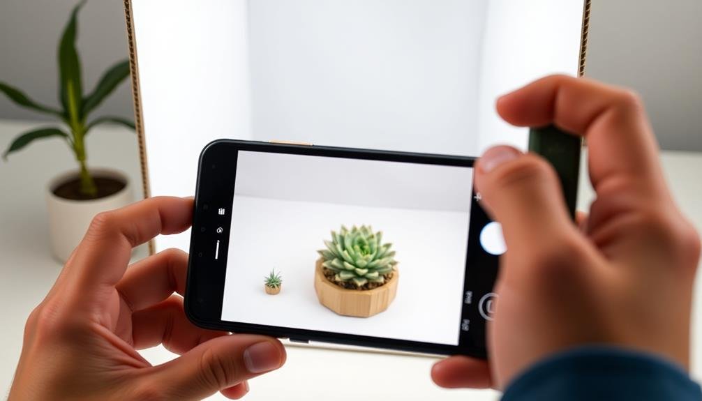 homemade smartphone softbox lighting
