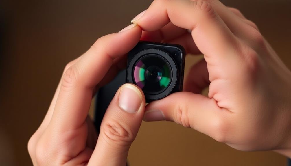 lens attachment and alignment