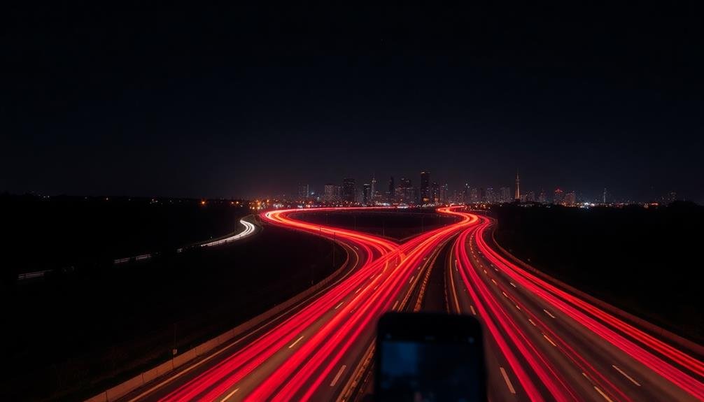 light trails and motion