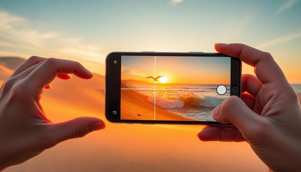 master smartphone triangular composition