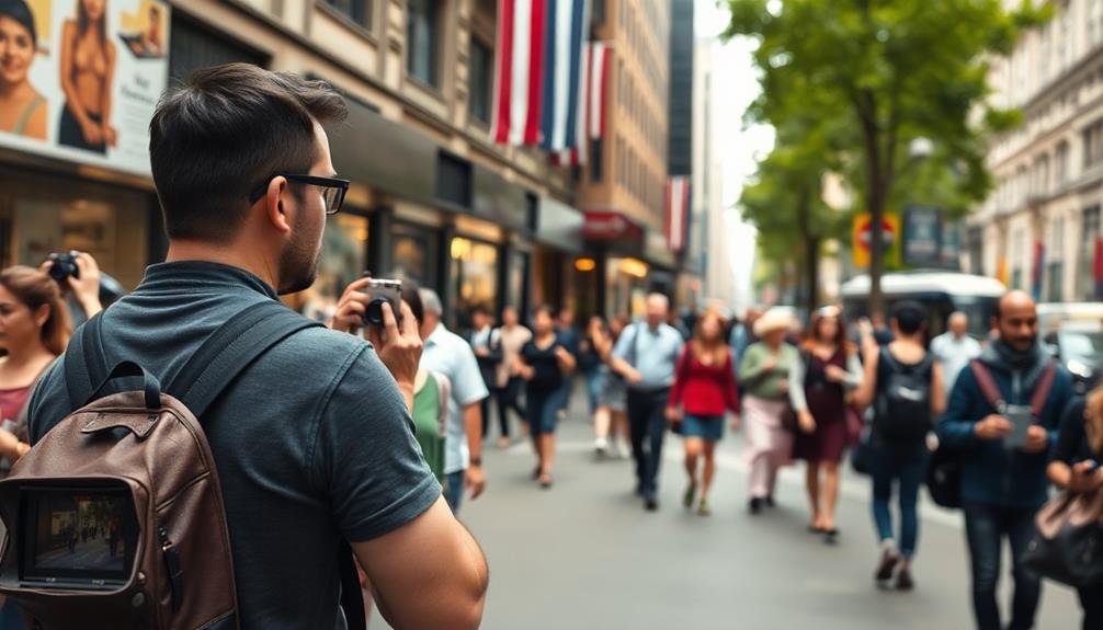 merging seamlessly with crowds