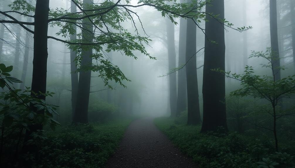 misty fog showcasing beauty