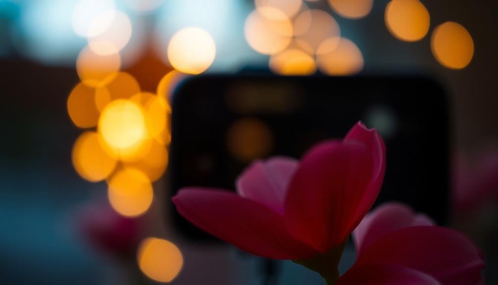 modify camera aperture settings