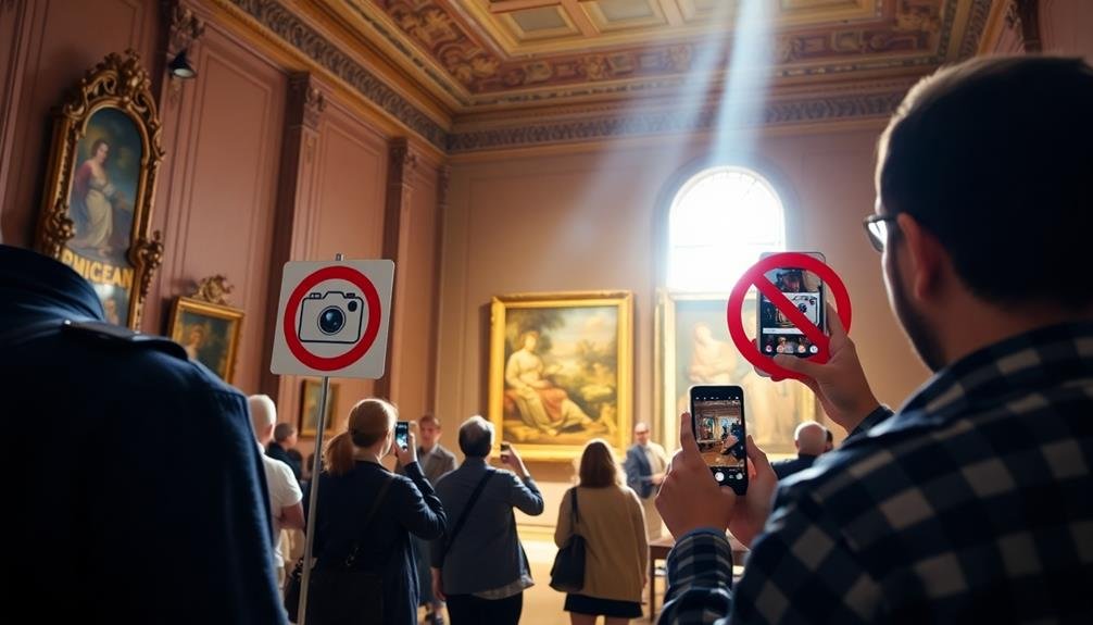 museum photography guidelines for phones