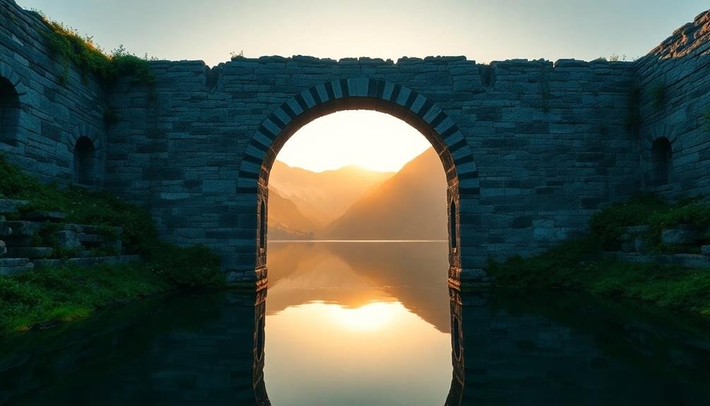 natural framing symmetrical balance