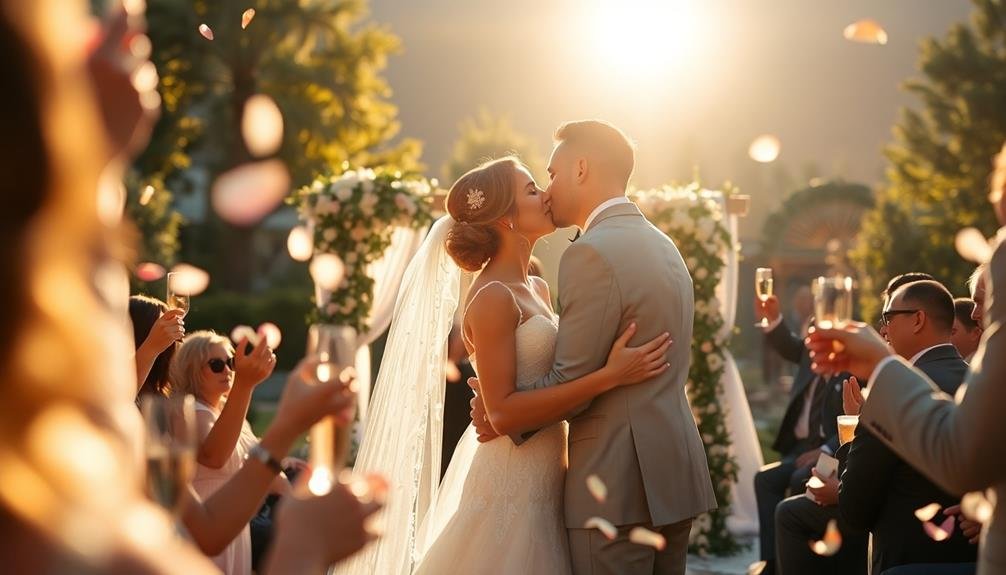 newlywed s magical first kiss