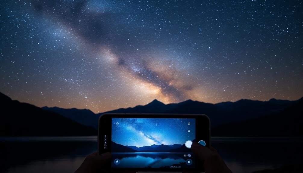 night landscapes shine brightly