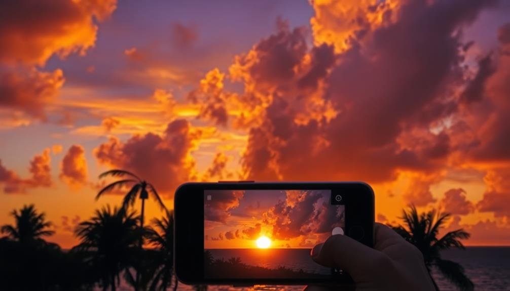 optimal sunset photography settings