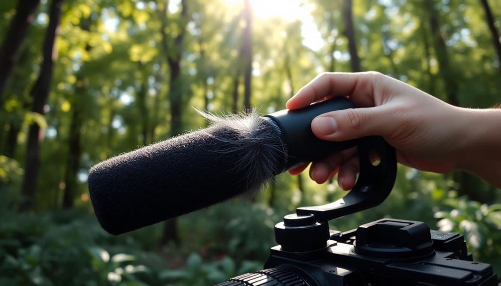 outdoor filming shotgun microphones