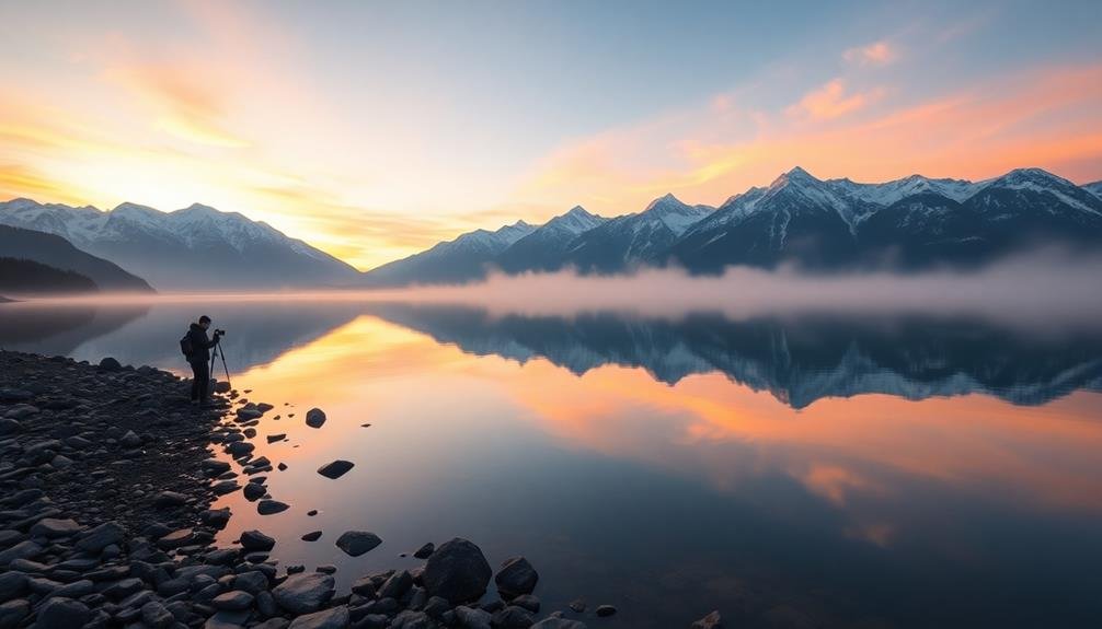 perfect symmetrical reflection photography