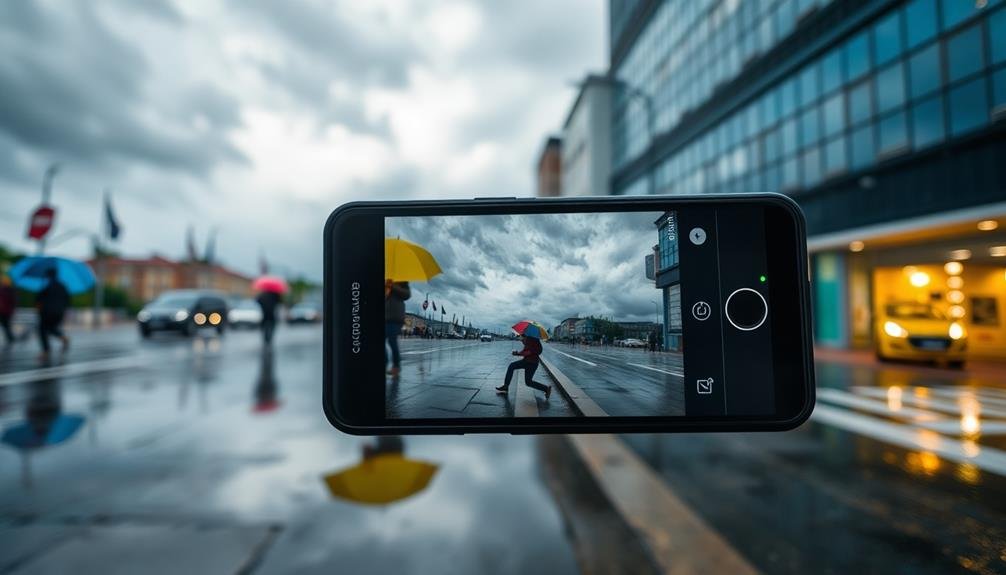 perfectly timed rain photography