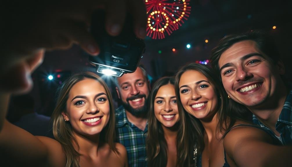 prevent red eye through positioning