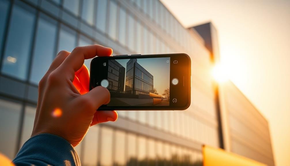 radiant sunset light