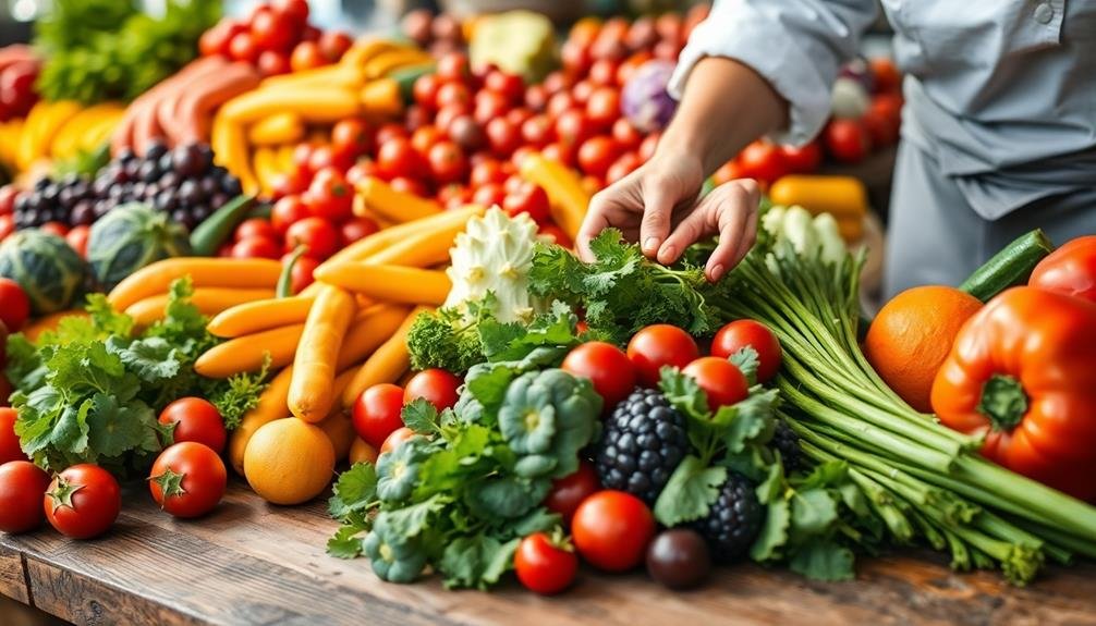 showcase fresh seasonal produce