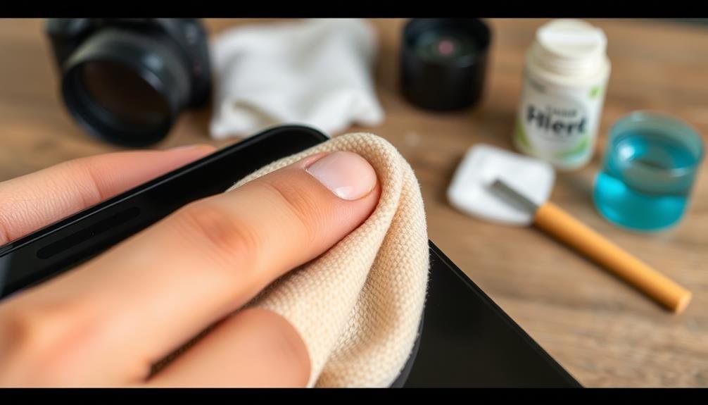smartphone camera lens cleaning