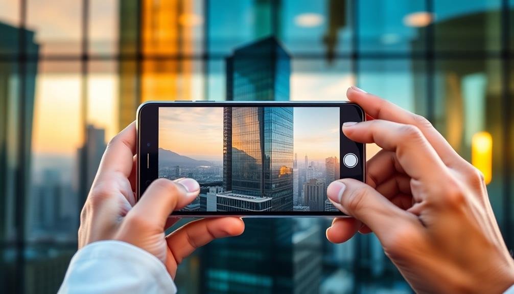 smartphone camera positioning techniques