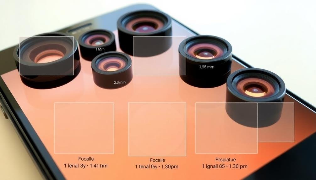 smartphone lens focal lengths