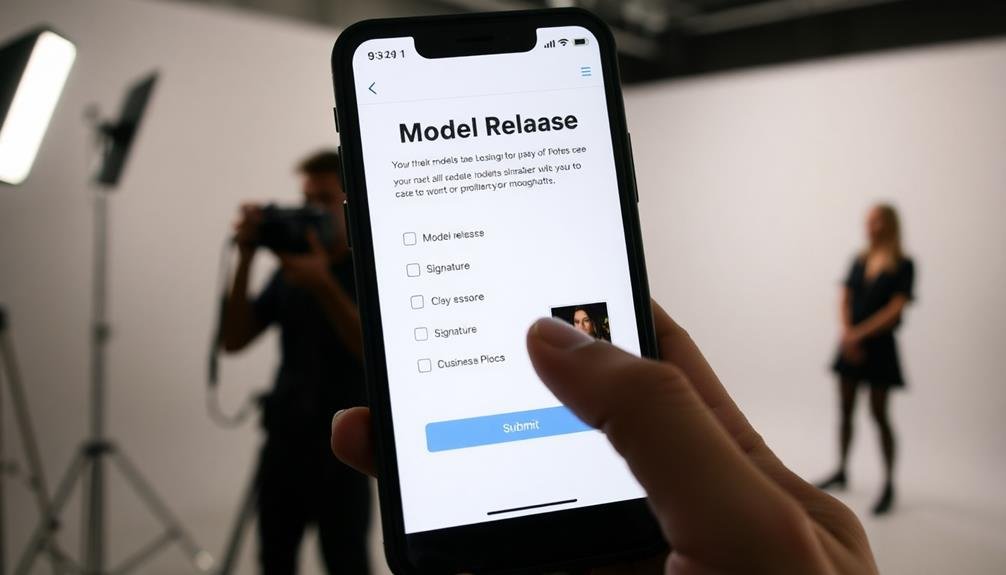 smartphone model release applications