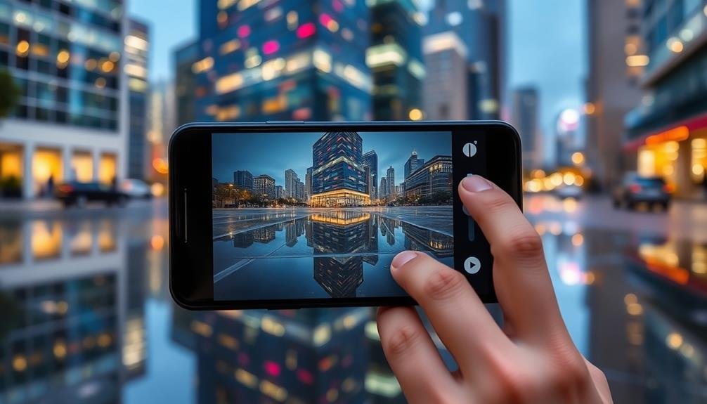 smartphone reflection photo editing