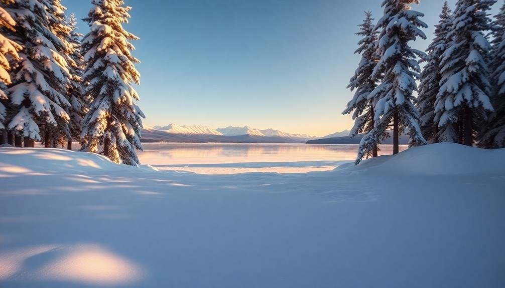 snowy scene composition tips