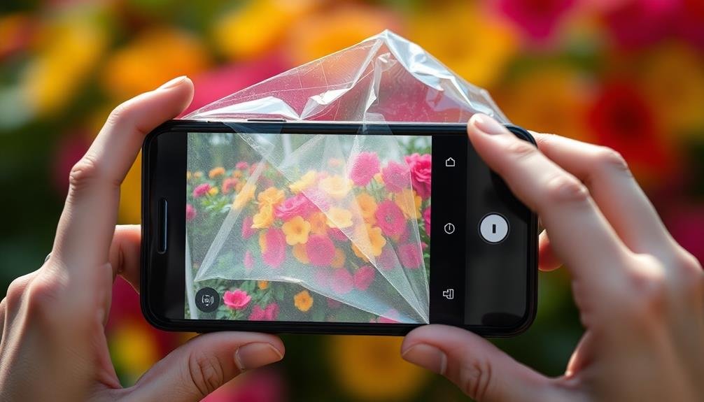 soft focus plastic bag