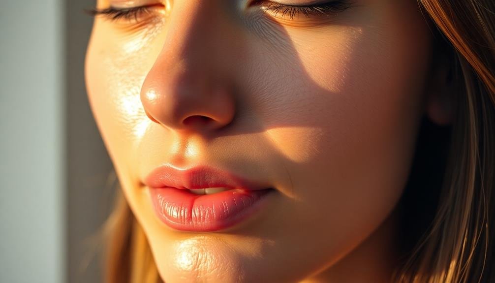 subtle skin texture enhancement