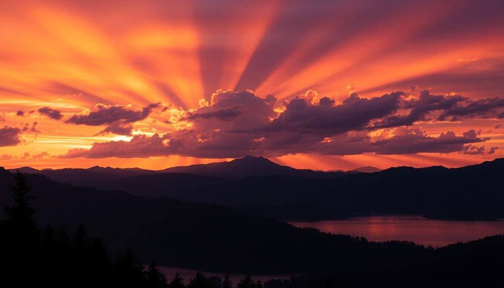 sunset dynamic range capture