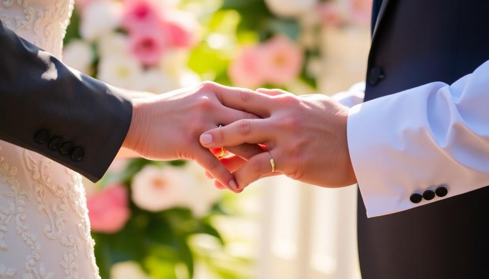symbolic ring exchange ceremony