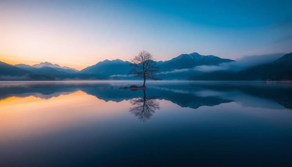 water creates reflective surfaces